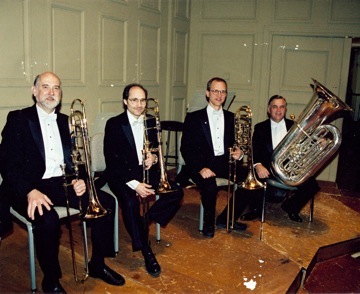 Boston Symphony Orchestra Low Brass in 2001, Left to Right, Ron Barron    freelance orchestra